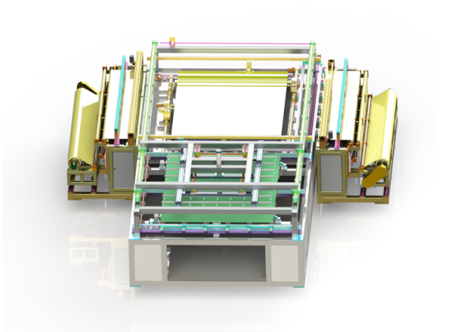 EVA/POE cutting and ring cutting laying machine