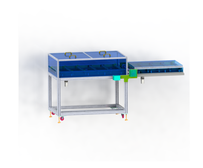 Open the conveyor at 90°